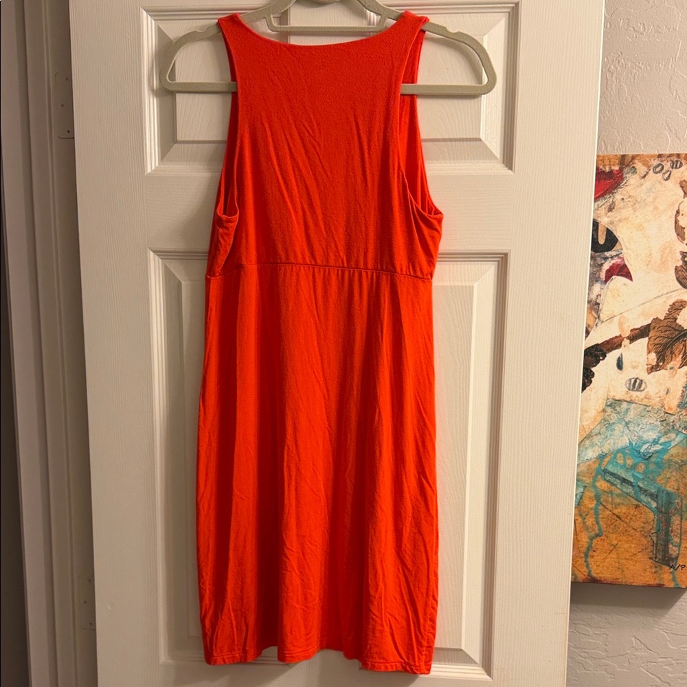 Athleta Bright Orange Mini Dress - Picture 3 of 4